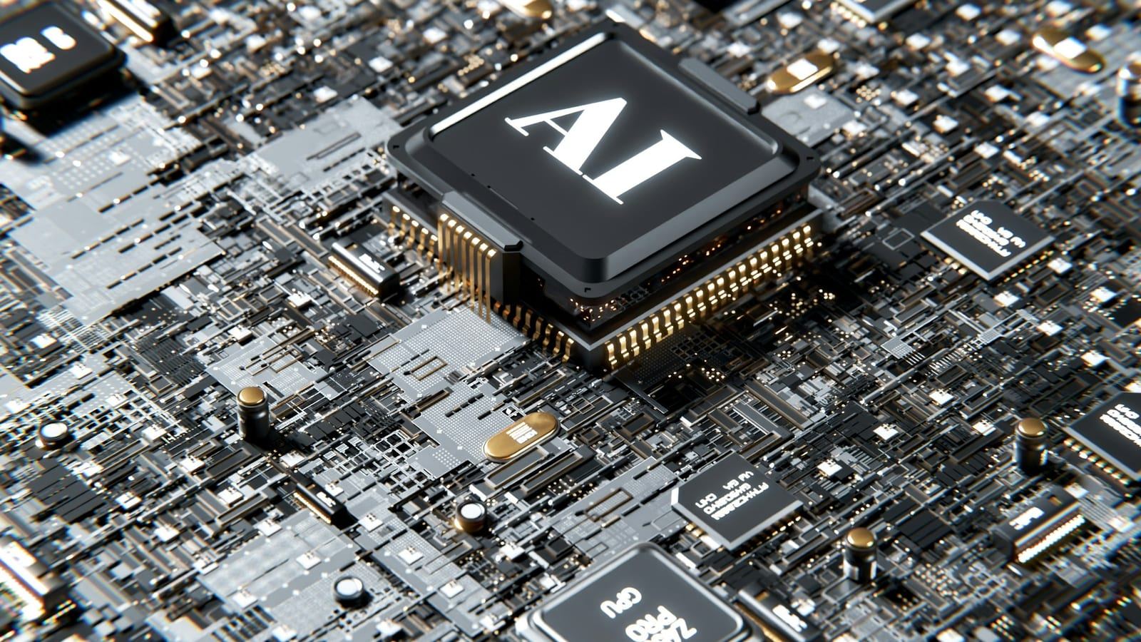 AI 데이터센터와 반도체 인프라를 상징하는 서버 장비 이미지