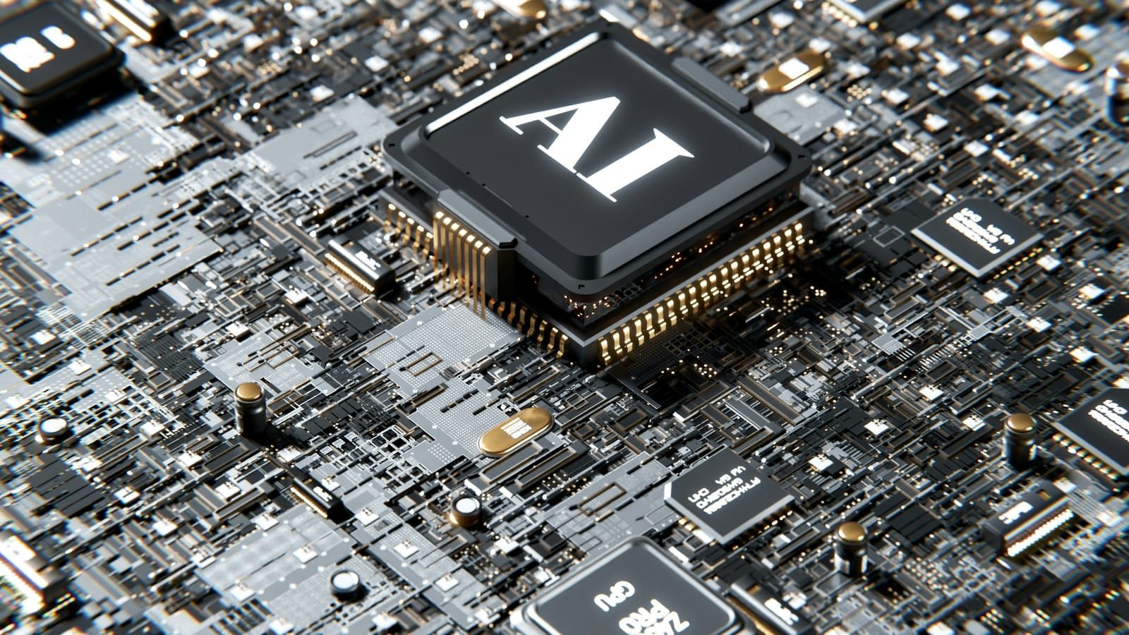 AI 데이터센터와 반도체 인프라를 상징하는 서버 장비 이미지